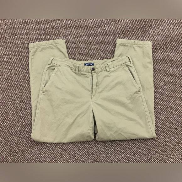 Men’s 37 x 30 Lands’ End 100% Cotton Flannel Lined Traditional Fit Chino Pants - Picture 2 of 15